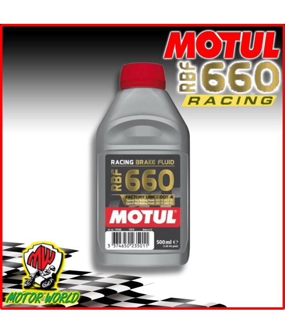 Olio Freni Motul RBF 660 DOT 4 FL Racing Fluido Auto e Moto 100% Sintetico 500ml