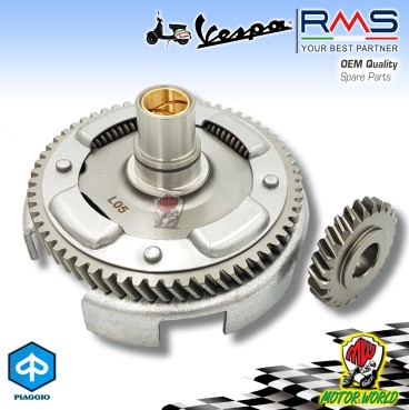 KIT CAMPANA FRIZIONE 22 63 PIAGGIO VESPA 50 90 SPECIAL R L PK CON PARASTRAPPI