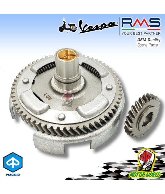 KIT CAMPANA FRIZIONE 22 63 PIAGGIO VESPA 50 90 SPECIAL R L PK CON PARASTRAPPI