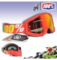 MASCHERINA [100%] STRATA FURNACE ROSSA LENTE SPECCHIO - CROSS ENDURO MOTARD