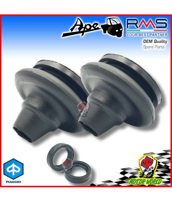 KIT 2 Cuffie + 2 Paraolio Tenuta Olio Semiasse PIAGGIO APE CLASSIC 400