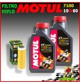 KIT TAGLIANDO OLIO MOTUL 7100 10W60 + FILTRO KTM 530 XC-W Six Days 2010 2011