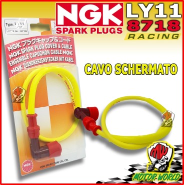 CAVO CANDELA SILICONE GIALLO NGK RACING PIPETTA VESPA 50 SPECIAL R L N