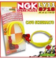 CAVO CANDELA SILICONE GIALLO NGK RACING PIPETTA VESPA 50 SPECIAL R L N