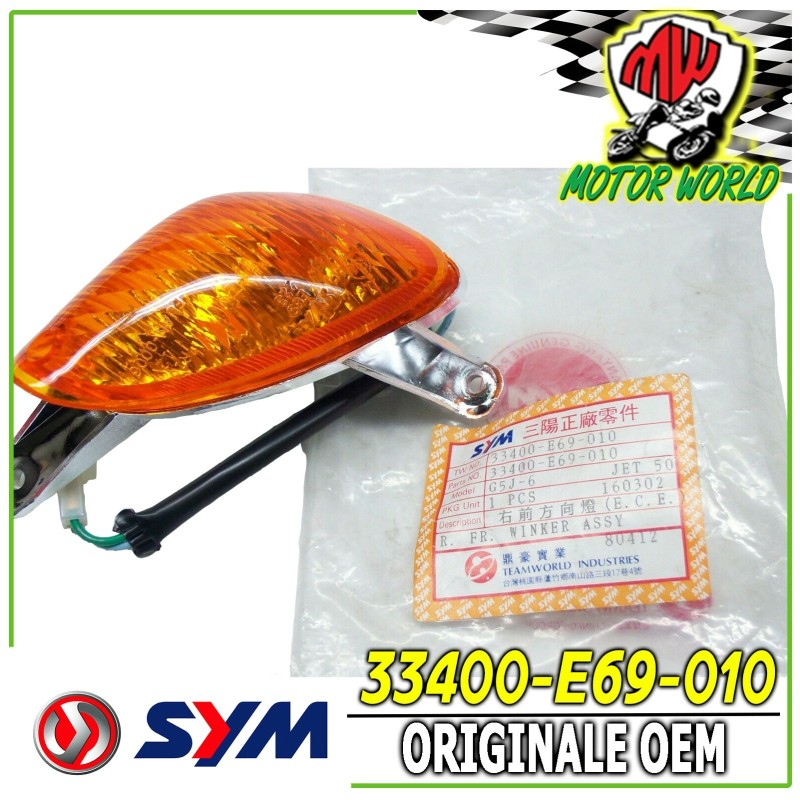 Indicatore direzione anteriore destro ORIGINALE SYM JET 50 100 1999 2000 2001