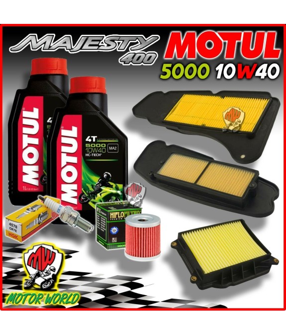 KIT TAGLIANDO YAMAHA MAJESTY 400 2004 2005 2006 OLIO FILTRI CANDELA YP YP400