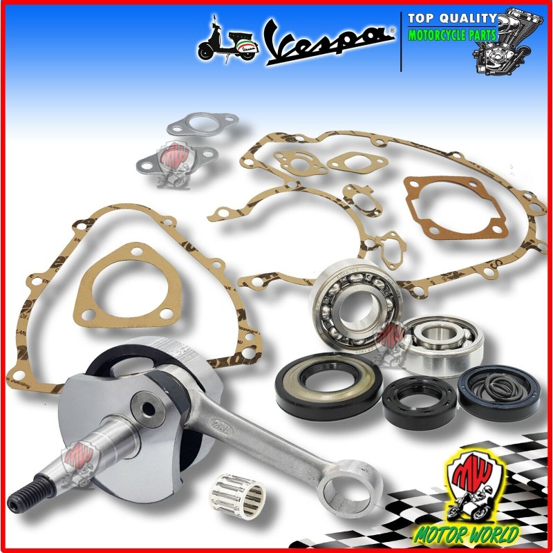 ALBERO MOTORE CONO Ø20 CUSCINETTI PARAOLI VESPA PK 50 XL RUSH HP N MODIFICA 130