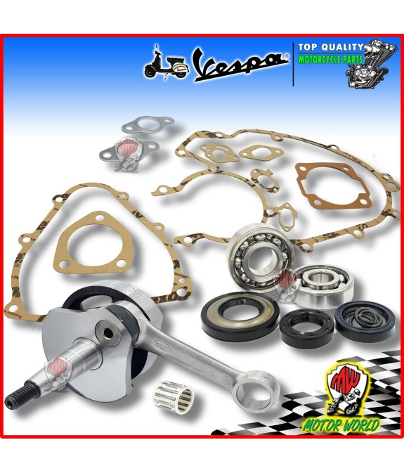 ALBERO MOTORE CONO Ø20 CUSCINETTI PARAOLI VESPA PK 50 XL RUSH HP N MODIFICA 130