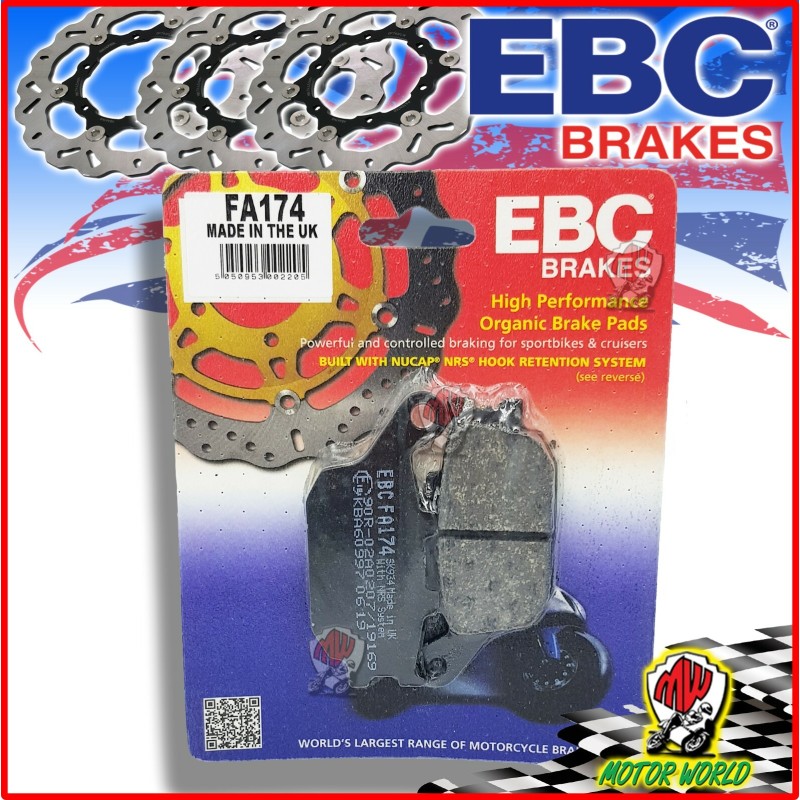 FA174 PASTIGLIE FRENO ORGANICHE EBC POSTERIORI