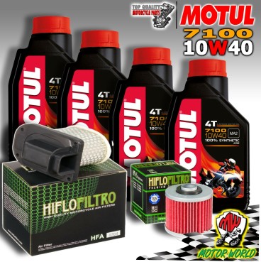 KIT TAGLIANDO MOTUL 7100 10W40 + 2 FILTRI YAMAHA XTZ 750 SUPER TENERE 1994 1995