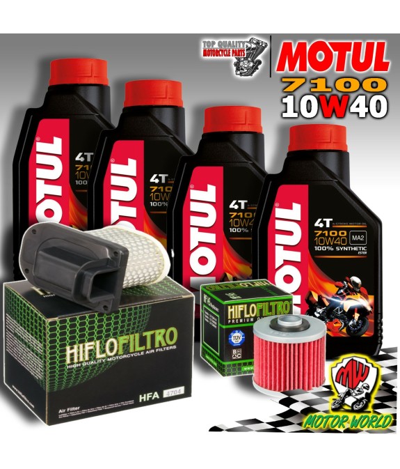 KIT TAGLIANDO MOTUL 7100 10W40 + 2 FILTRI YAMAHA XTZ 750 SUPER TENERE 1994 1995