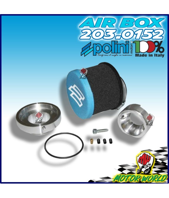 KIT FILTRO ARIA RACING POLINI PER CARBURATORE ORIG VESPA PX E 200 24/24