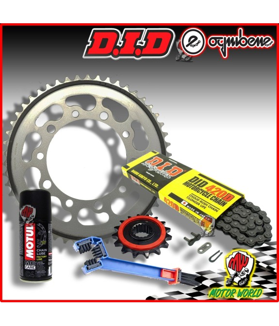 KIT TRASMISSIONE CATENA DID CORONA PIGNONE BETA 50 RR ENDURO SPORT STD 2006 2007