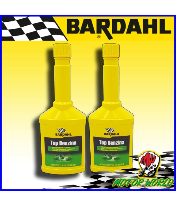Bardahl Additivo Top Benzina Trattamento Pulisci Iniettori Valvole 2x250ml