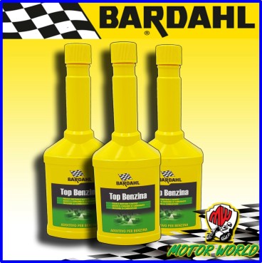 Bardahl Additivo Top Benzina Trattamento Pulisci Iniettori Valvole 3x250ml