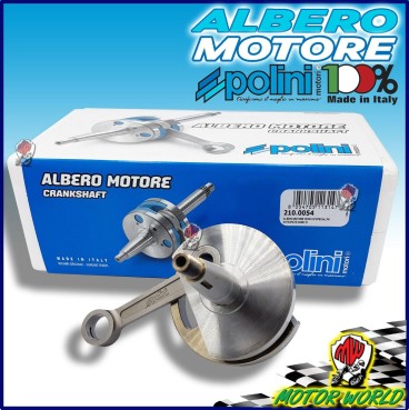 210.0054 POLINI ALBERO MOTORE ANTICIPATO CONO 19  VESPA 50 2T PK