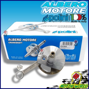 210.0055 POLINI ALBERO MOTORE ANTICIPATO CONO 20 VESPA 50 XL