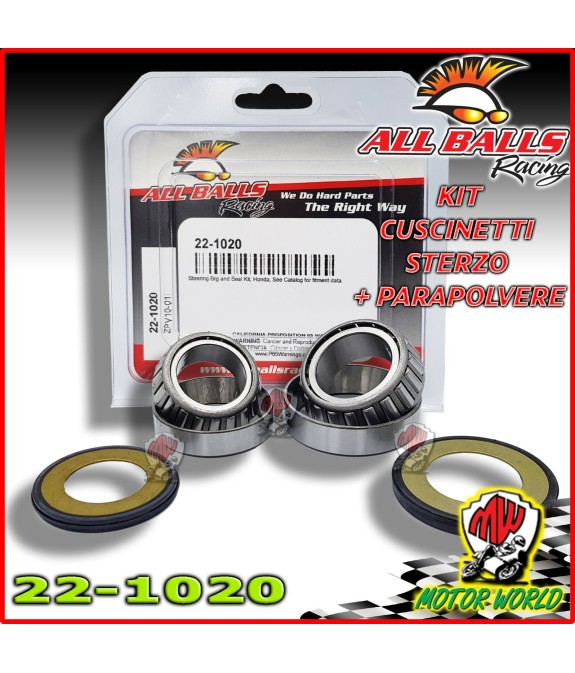 22-1020 KIT CUSCINETTI DI STERZO ALL BALLS Triumph Thruxton 900 EFI 2015 2016