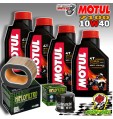 KIT TAGLIANDO OLIO MOTUL 7100 10W40 + FILTRI HIFLO TRIUMPH 955 i Daytona 2006