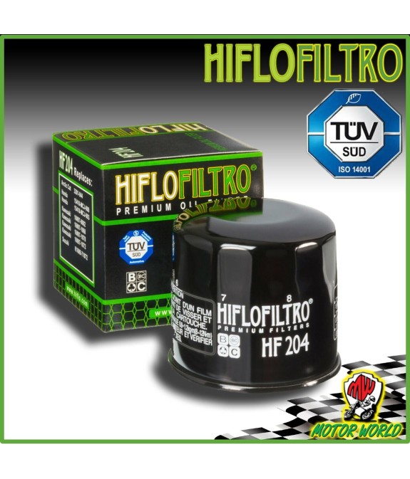 FILTRO OLIO ORIGINALE HIFLO HF204 YAMAHA QUAD YXR FSP RHINO FI AUTO 700 2013