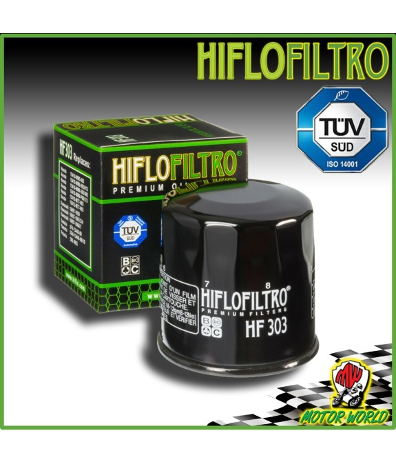 FILTRO OLIO ORIGINALE HIFLO HF303 YAMAHA QUAD YXR RHINO HARDWOOD 660 2004 2005