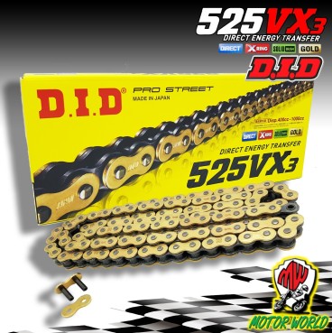 DID X-RING 525VX3 CATENA RIVETTO YAMAHA 600 YZF R6 R (RJ11) 2006-2007