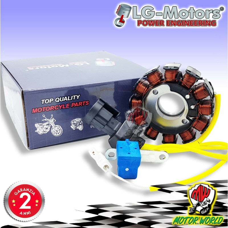 STATORE ALTERNATORE ROTORE PIAGGIO TYPHOON 4T 2V E3 125 2010 2011