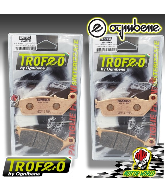 KIT 2 PASTIGLIE FRENO ANTERIORE SINTERIZZATE TRIUMPH SPEEDMASTER 865 2005 2006