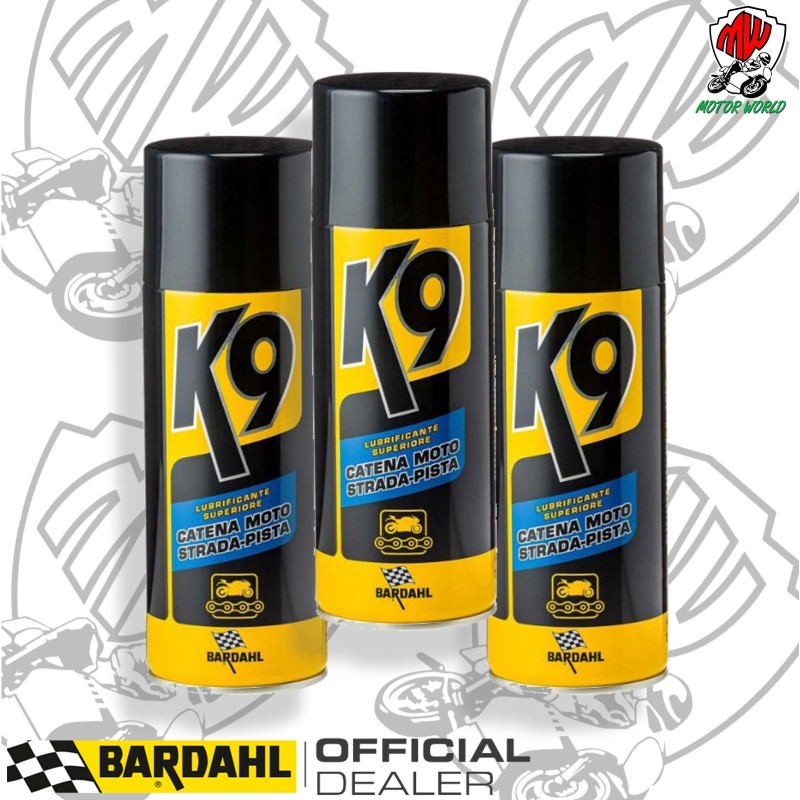 BOMBOLETTA GRASSO CATENA SPRAY BARDAHL MOTO BIANCO 3 X 400 ML BMW
