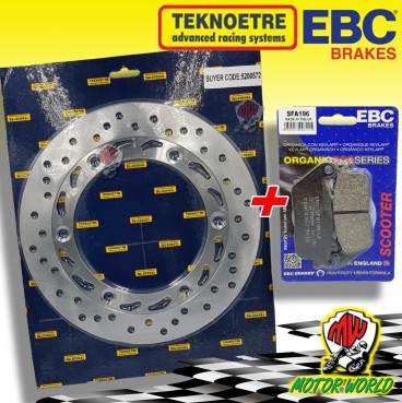 KIT DISCO + PASTIGLIE FRENO ANTERIORI HONDA NSS FORZA 125 ABS 2018 2019