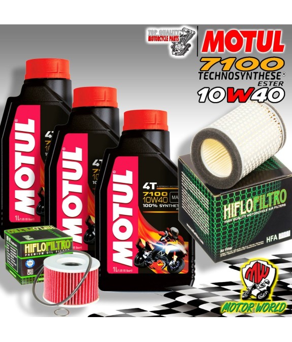 KIT TAGLIANDO OLIO MOTUL 7100 10W40 + FILTRI KAWASAKI Z 750 1980 1981 1982