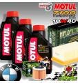 KIT TAGLIANDO OLIO MOTUL 7100 10W40 + FILTRI BMW F 650 CS K14 / E650C 2004 2005