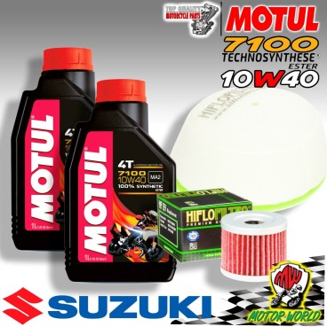 KIT TAGLIANDO OLIO MOTUL 7100 10W40 + FILTRI SUZUKI DR-Z 400 SM 2017 2018 2019