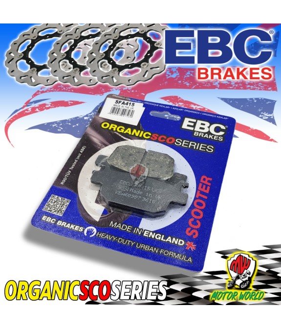 PASTIGLIE FRENO POSTERIORI EBC ORGANICHE HONDA SH i ABS 300 2014 2015 2016 2017