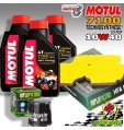 KIT TAGLIANDO OLIO MOTUL 3LT 7100 + FILTRI HIFLO KAWASAKI Versys 650 2012 2013