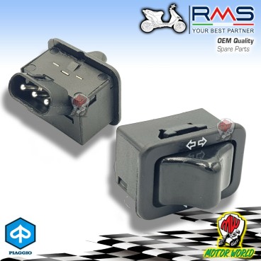 246110010 DEVIO FRECCE INTERRUTTORE BOTTONE RMS PIAGGIO SKIPPER 125 1994 1995