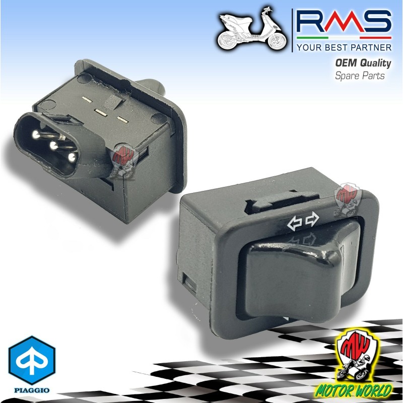 246110010 DEVIO FRECCE INTERRUTTORE BOTTONE RMS PIAGGIO SKIPPER 125 1994 1995