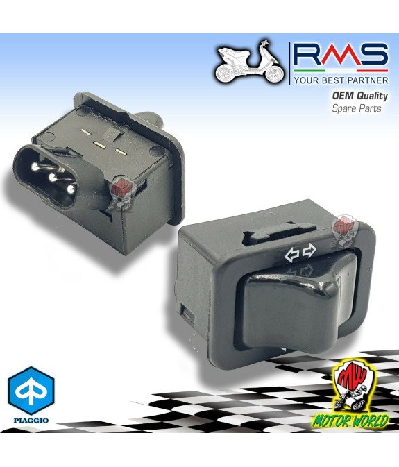 246110010 DEVIO FRECCE INTERRUTTORE BOTTONE RMS PIAGGIO SKIPPER 125 1994 1995