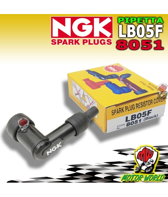LB05F ATTACCO PIPA PIPETTA CANDELA MOTO SCOOTER E VARIE UNIVERSALE NGK