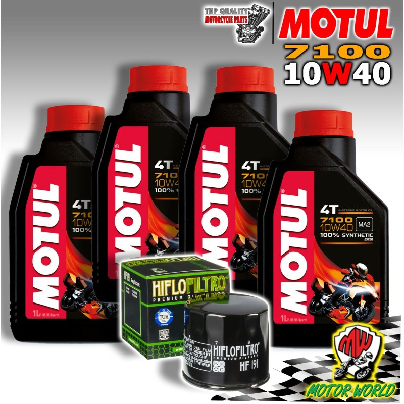 KIT TAGLIANDO OLIO MOTUL 7100 10W40 + FILTRI HIFLO TRIUMPH 955 Sprint ST 2004