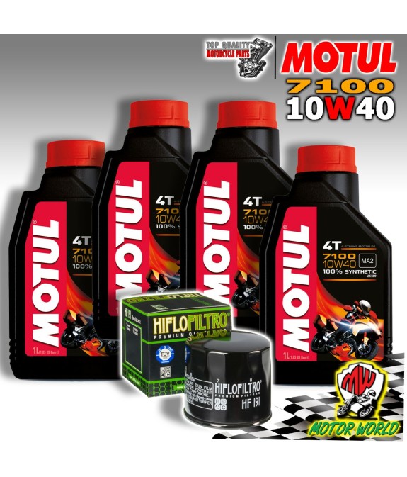 KIT TAGLIANDO OLIO MOTUL 7100 10W40 + FILTRI HIFLO TRIUMPH 955 Sprint ST 2004