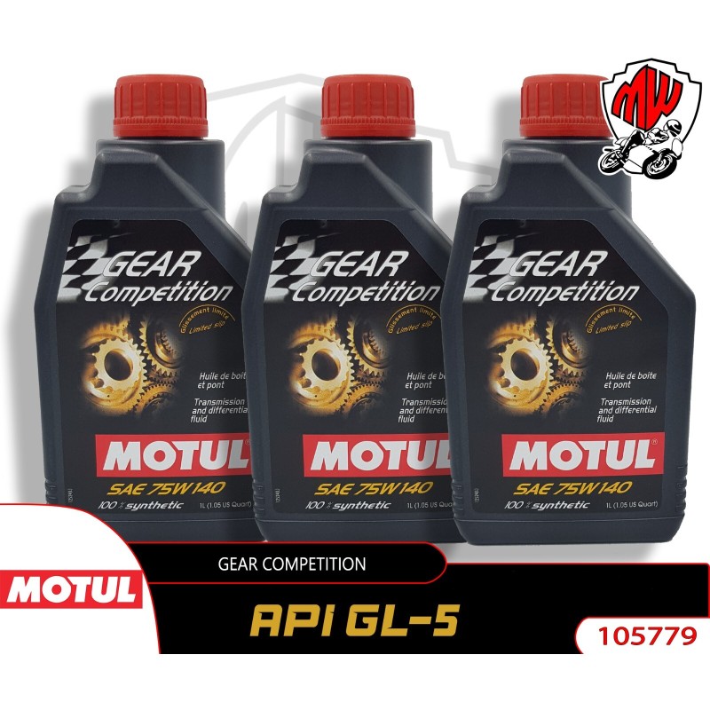 MOTUL GEAR COMPETITION SAE 75w-140 3 x 1 L