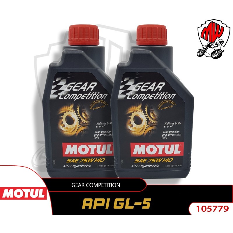 Olio per Ingranaggi 75W140 2Liter Motul Gear COMPETITION Olio Gare RACING 2x1Lt