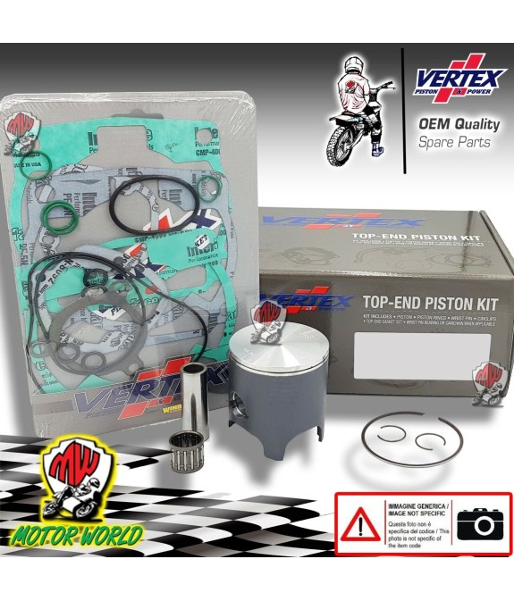 KIT PISTONE + GABBIA + GUARNIZIONI TESTA VERTEX per HONDA CR 85 2005 2006 2007