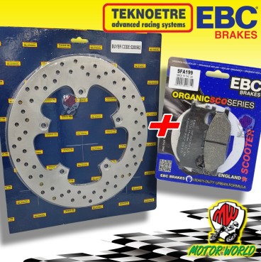 KIT DISCO + PASTIGLIE FRENO ANTERIORI YAMAHA YP MAJESTY 400 2012 2013