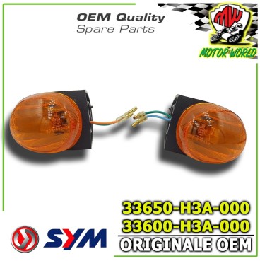 COPPIA FRECCE INDICATORI DI DIREZIONE DESTRO SINISTRO SYM SHARK 150 2000 2001