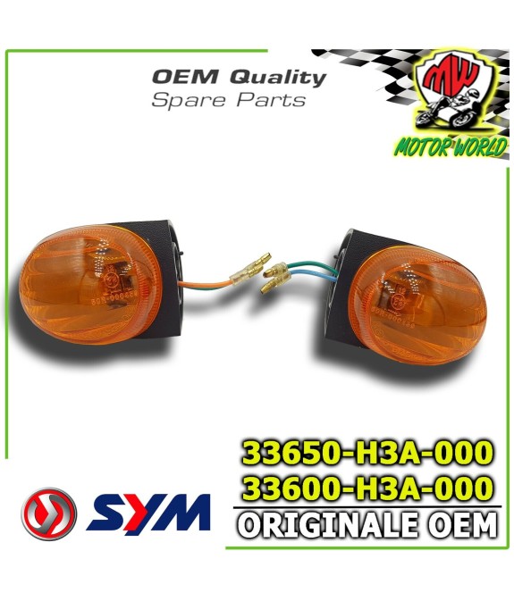 COPPIA FRECCE INDICATORI DI DIREZIONE DESTRO SINISTRO SYM SHARK 150 2000 2001