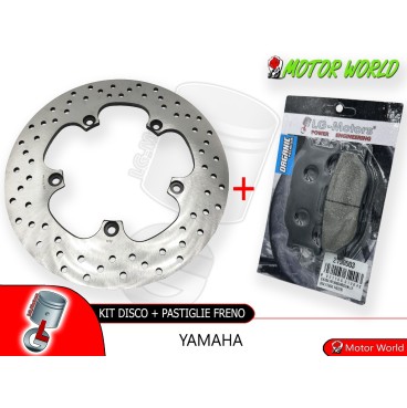 KIT DISCO + PASTIGLIE FRENO ANTERIORI YAMAHA XP T-Max 500 2004 2005 2006 2007