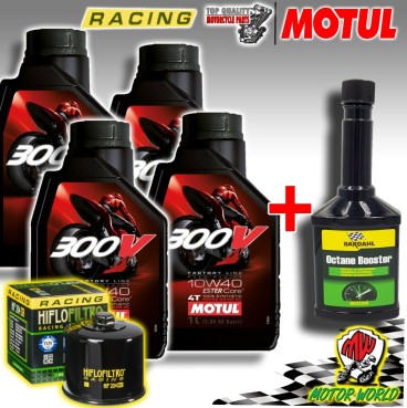 KIT TAGLIANDO RACING MOTUL 300V + FILTRO RC YAMAHA YXR FSP RHINO FI AUTO 4X4