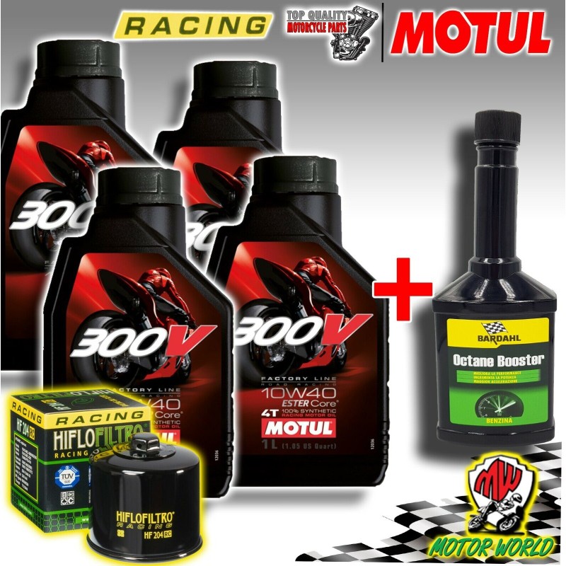 KIT TAGLIANDO RACING MOTUL 300V + FILTRO RC YAMAHA YXR FSP RHINO FI AUTO 4X4